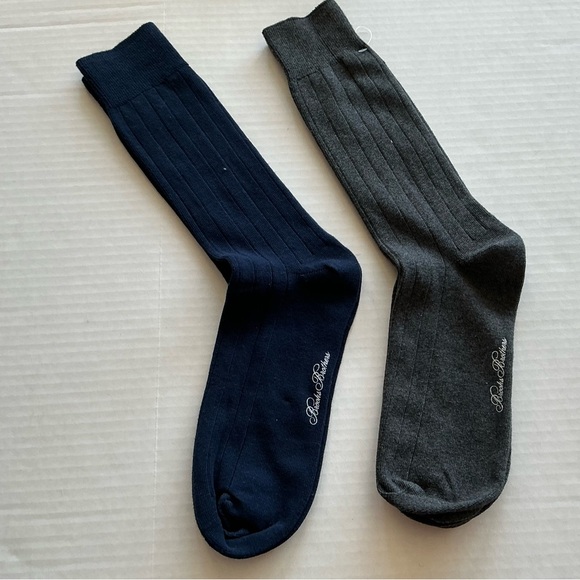 (2) Brooks Brothers Ribbed Crew Socks - Picture 7 of 9